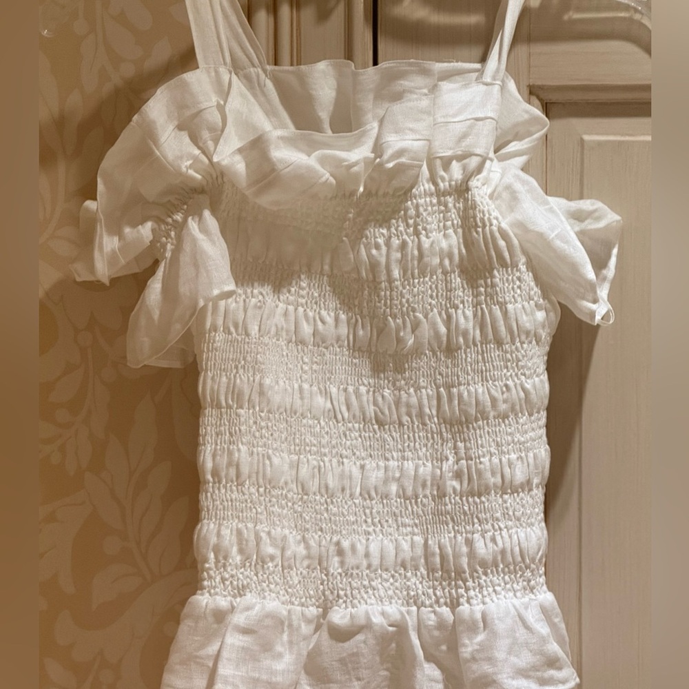 Christy Lynn Flora top in white